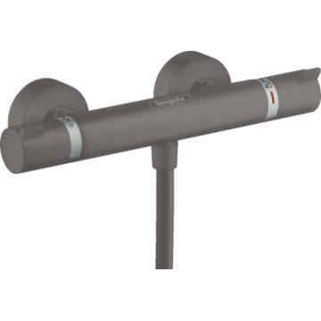 Baterie dus Hansgrohe Ecostat Comfort cu termostat, negru periat