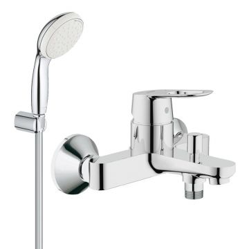 Pachet: Baterie baie cada Grohe Bauloop-23341000+Set dus Grohe New Tempesta 100 lungime 1,25m-27799001