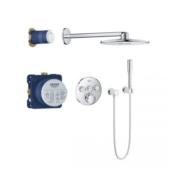 PROMO Sistem dus termostatic Grohe Grohtherm SmartControl cu 2 jeturi