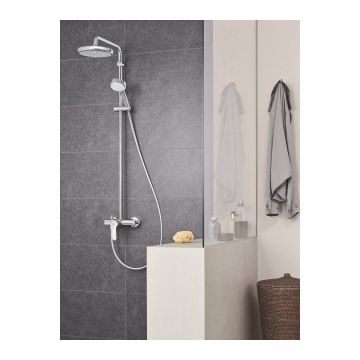 Sistem de dus cu baterie Grohe New Tempesta Cosmopolitan 210 cu para fixa si dus mobil