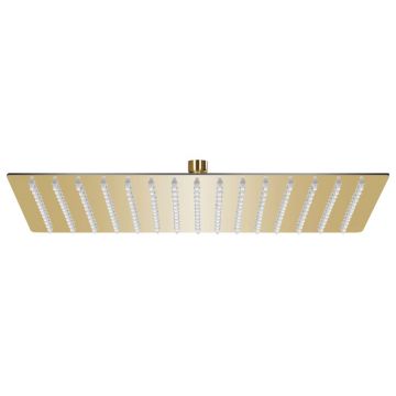 vidaXL Cap duș ploaie dreptunghiular, auriu, 40x30 cm, oțel inoxidabil vidaXL Cap duș ploaie dreptunghiular, auriu, 40x30 cm, oțel inoxidabil