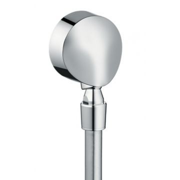 Accesoriu Hansgrohe FixFit E cu valva anti-retur si articulatie pentru furtun  crom