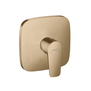 Baterie dus incastrata Hansgrohe Talis E monocomanda bronz periat