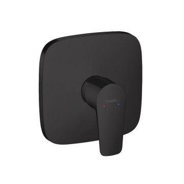 Baterie dus incastrata Hansgrohe Talis E monocomanda negru mat