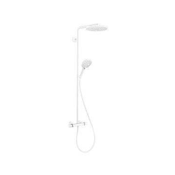 Coloana de dus cu baterie termostatata alb mat Hansgrohe Raindance Select S 240