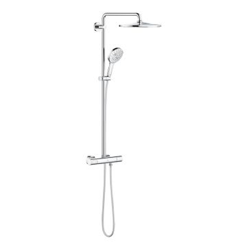 Coloana de dus cu baterie termostatata Grohe RainShower Smartactive 310 Mono