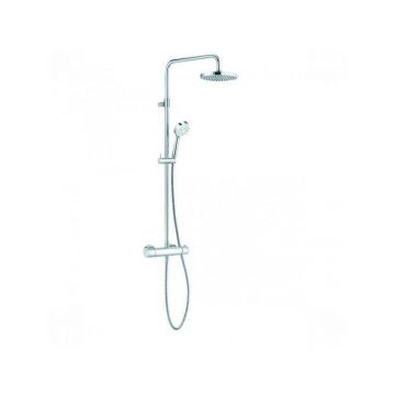 Coloana de dus cu baterie termostatata Kludi Logo THM Dual Shower System