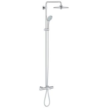 Coloana de dus cu baterie termostatata si pipa cada Grohe Euphoria 260