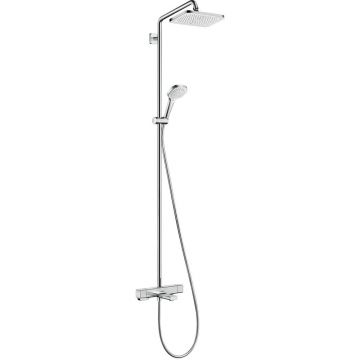 Coloana de dus cu termostat si pipa cada Hansgrohe Croma E 280