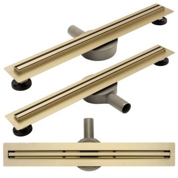 Set rigola pentru dus plus capac 80 cm Rea Neo Slim Pro Auriu