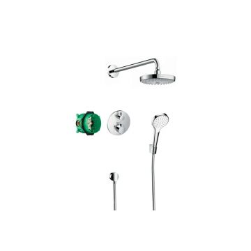 Sistem de dus incastrat Hansgrohe Croma Select S Ecostat S crom lucios