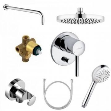 Sistem de dus incastrat Kludi Bozz A-QA 200 cu 2 consumatori crom Sistem de dus incastrat Kludi Bozz A-QA 200 cu 2 consumatori crom