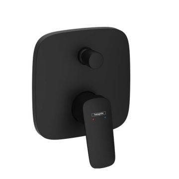 Baterie de dus monocomanda negru mat Hansgrohe Logis