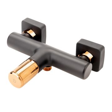 Baterie dus FDesign Ardesia monocomanda negru - rose gold