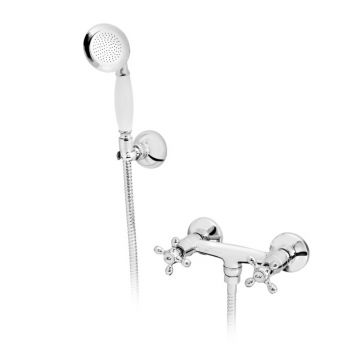Baterie dus FDesign Lacrima crom lucios cu set de dus