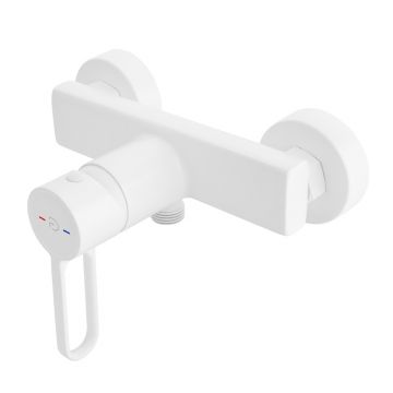 Baterie dus FDesign Zaffiro monocomanda alb mat