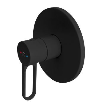 Baterie dus incastrata FDesign Zaffiro negru mat cu corp ingropat