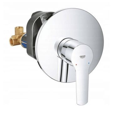 Baterie dus incastrata Grohe Start crom lucios cu corp ingropat
