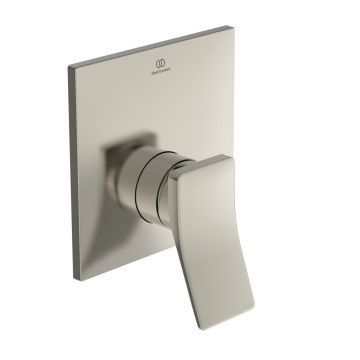 Baterie dus incastrata Ideal Standard Atelier Conca argintiu Silver Storm fara corp ingropat
