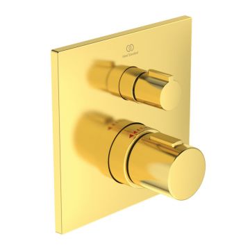 Baterie dus incastrata Ideal Standard Ceratherm C100 auriu periat fara corp ingropat