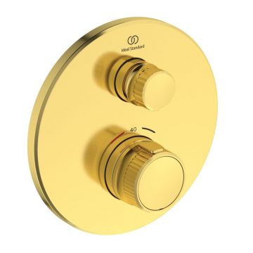 Baterie dus incastrata Ideal Standard Ceratherm Navigo auriu periat fara corp ingropat
