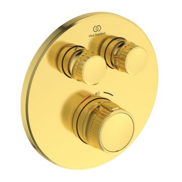 Baterie dus incastrata Ideal Standard Ceratherm Navigo fara corp ingropat auriu periat
