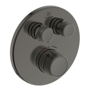 Baterie dus incastrata Ideal Standard Ceratherm Navigo fara corp ingropat gri Magnetic Grey