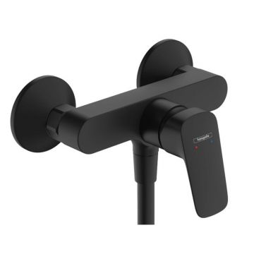 Baterie dus monocomanda negru mat Hansgrohe Logis