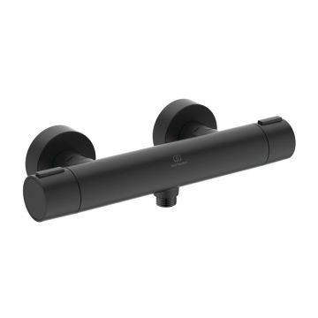 Baterie dus termostatata din aluminiu Ideal Standard Alu+ negru mat