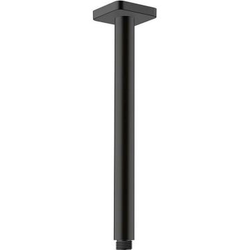 Brat de dus negru mat Hansgrohe Vernis Blend 30 cm patrat cu montaj pe tavan