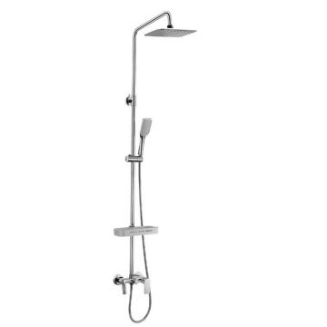 Coloana de dus cu baterie monocomanda Lemark Tropic