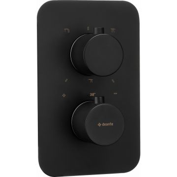 Corp incastrat pentru baterie dus Deante Box cu termostat negru