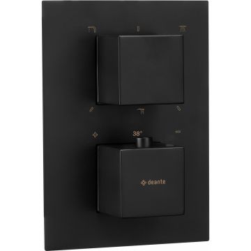 Corp incastrat pentru baterie dus Deante Box negru