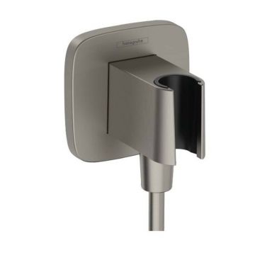 Cot conector dus antracit periat Hansgrohe FixFit cu agatatoare patrat