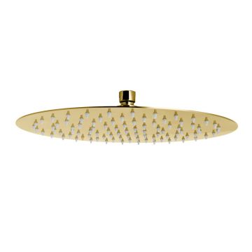 Palarie de dus rotunda FDesign Inula 300 mm auriu lucios 1 functie