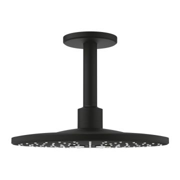 Palarie si brat de dus Grohe Rainshower SmartActive 310 cu 2 functii negru mat
