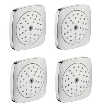 Set 4 duze laterale Hansgrohe PuraVida 100 cu 1 jet