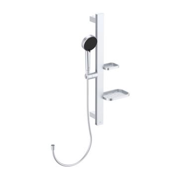 Set de dus cu bara 60 cm Ideal Standard Alu+ argintiu mat 2 functii din aluminiu