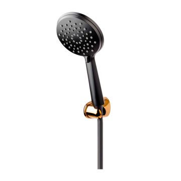 Set de dus cu porter FDesign Hotspring 3 functii negru - rose gold
