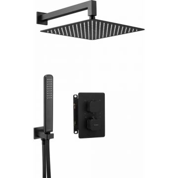 Sistem de dus incastrat Deante Box negru mat