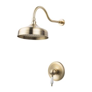 Sistem de dus incastrat FDesign Lacrima bronz periat