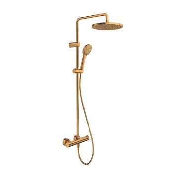 Coloana de dus Duravit System Shower 1000 cu baterie termostatata bronz periat