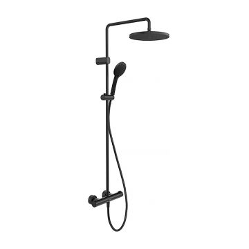 Coloana de dus Duravit System Shower 1000 cu baterie termostatata negru mat