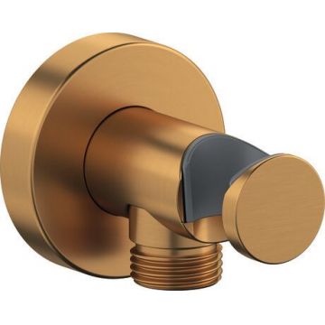 Conector fixfit Duravit Shower Roound cu agatatoare de dus bronz periat