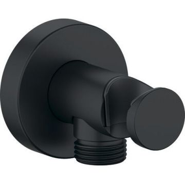 Conector fixfit Duravit Shower Roound cu agatatoare de dus negru mat