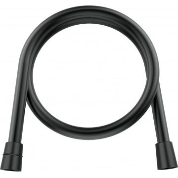 Furtun de dus Deante extensibil negru, 80 cm