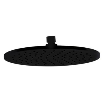 Pălărie de duș, FIMA Carlo Frattini, Wellness, diametru 25 cm, negru mat, F2621/2NS