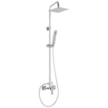 Set de dus, Ferro, Vitto Verdeline, cu baterie, crom