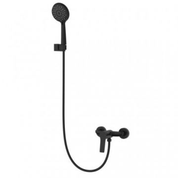 Baterie dus Karag Andare WNX338073PA negru, cu set de dus - Culoare Negru