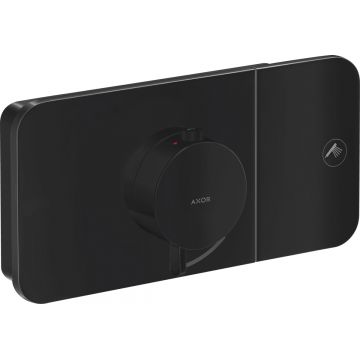 Baterie dus termostatata Axor ONE cu 1 functie  montaj incastrat  necesita corp ingropat  negru mat